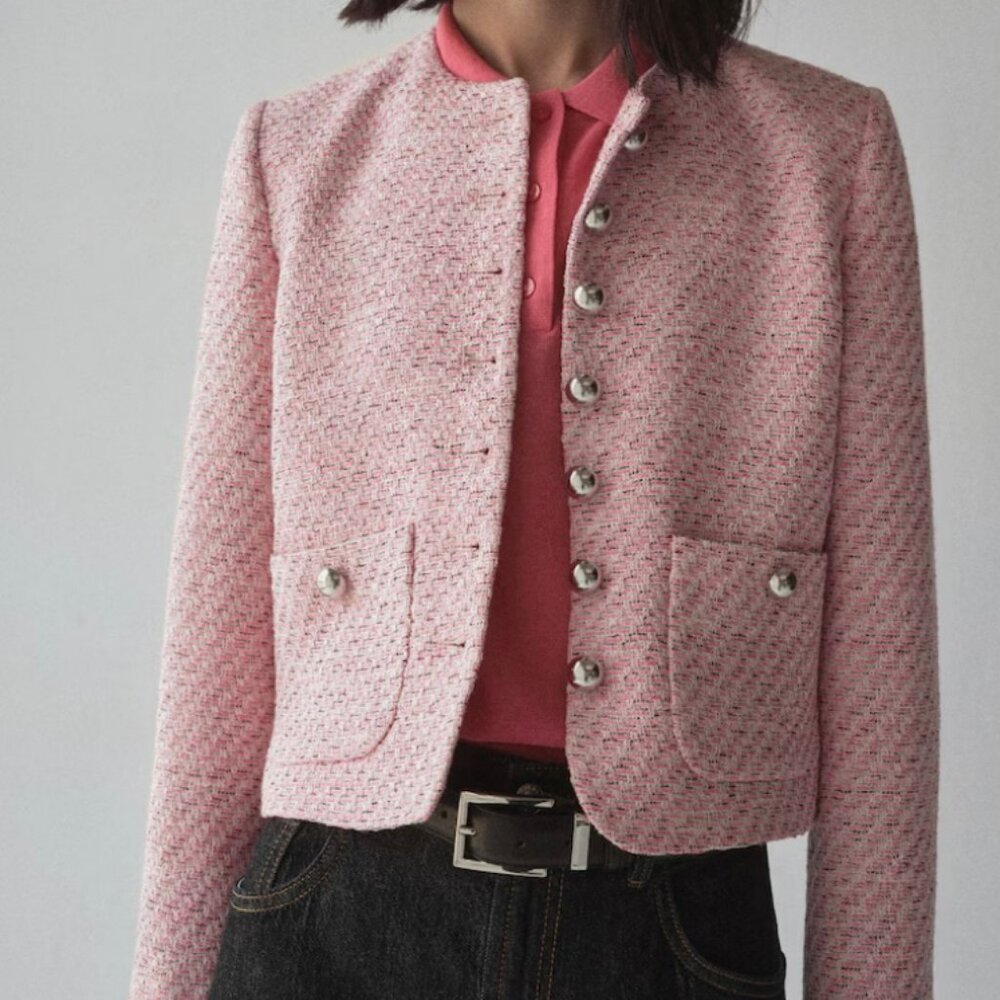 Mango Fitted tweed jacket/NEW